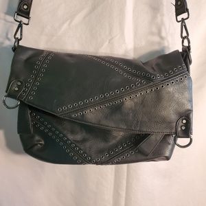 Chinese Laundry grommet Crossbody hobo tote